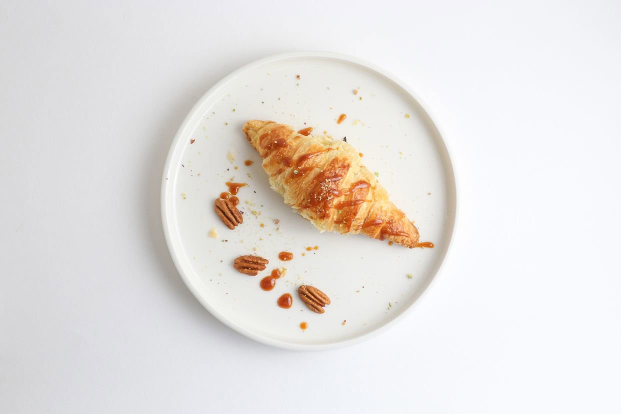 Salted Caramel and Pecan Croissant